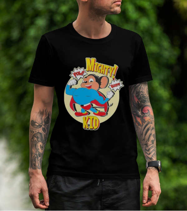 Mighty Kid Superhero Mouse Pow Boom Children's T-Shirt