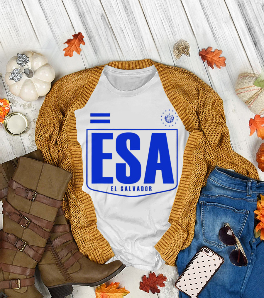 ESA El Salvador Logo Emblem with National T-Shirt