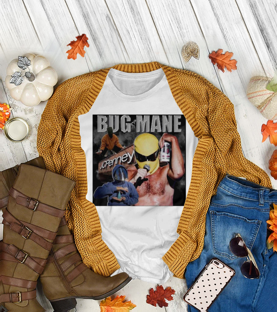 Bug Mane Jc Penney Bugmanetv Yellow Mask Microphone Can T-Shirt