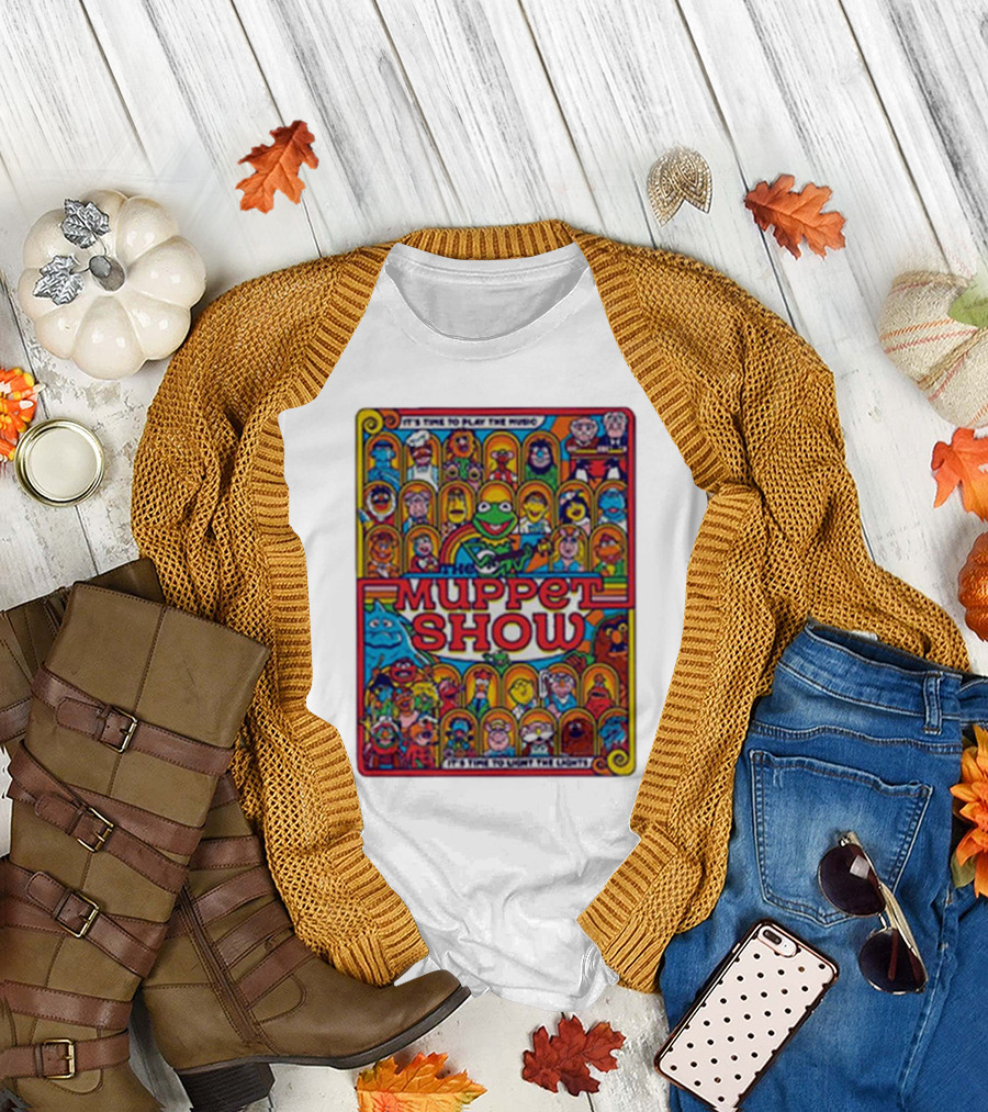 The Muppet Show It's Time to Play the Music It's Time to Light the Lights Retro Ensemble Edition T-Shirt