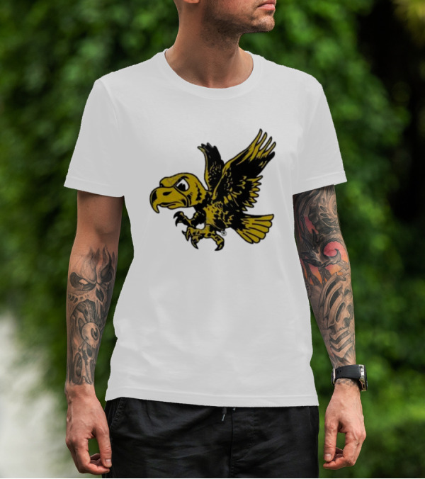 University Of Iowa Vintage Flying Herky Wall Decals T-Shirt