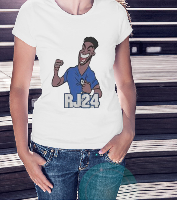 Reece James RJ24 Cartoon Blue Football T-Shirt
