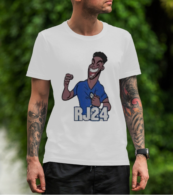 Reece James RJ24 Cartoon Blue Football T-Shirt