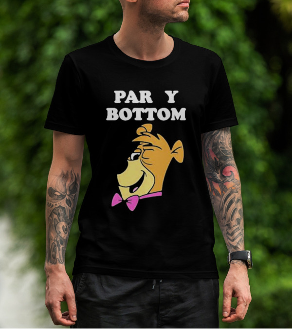 Yogi Bear Party Bottom Bow Tie Winking T-Shirt