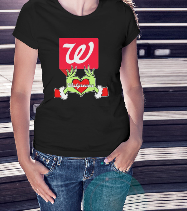 The Grinch Hand Heart Walgreens Christmas T-Shirt