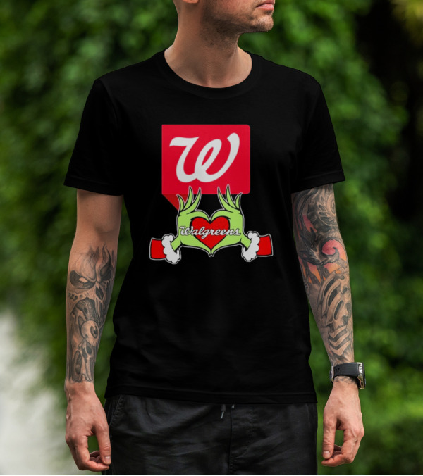 The Grinch Hand Heart Walgreens Christmas T-Shirt