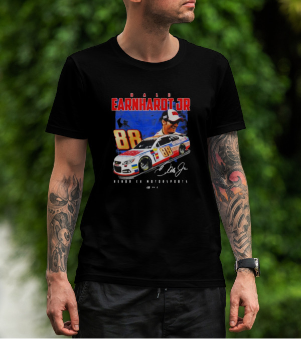 Dale Earnhardt Jr 88 National Guard Hendrick Motorsports Signature Car T-Shirt