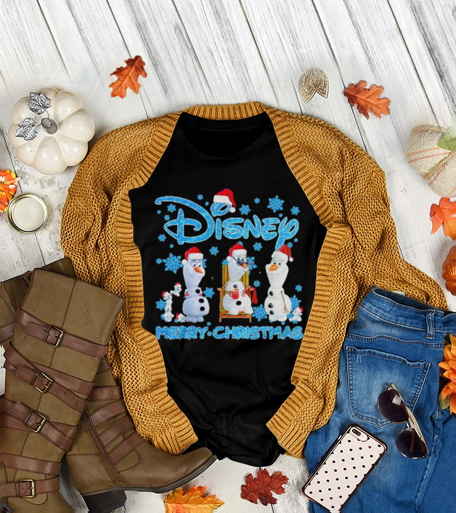 Disney Merry Christmas Olaf Santa T-Shirt