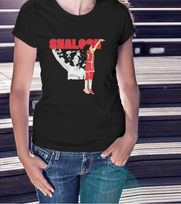 Yarden Garzon Shalosh Indiana Basketball Player Action Shot T-Shirt