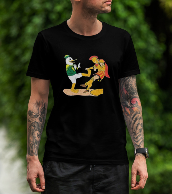 Ports Or Kick Oregon Duck Vs. USC Trojan Kickoff Showdown T-Shirt