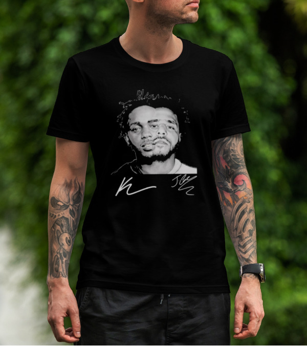 J Cole Kendrick Lamar Signatures Hip Hop Fusion T-Shirt