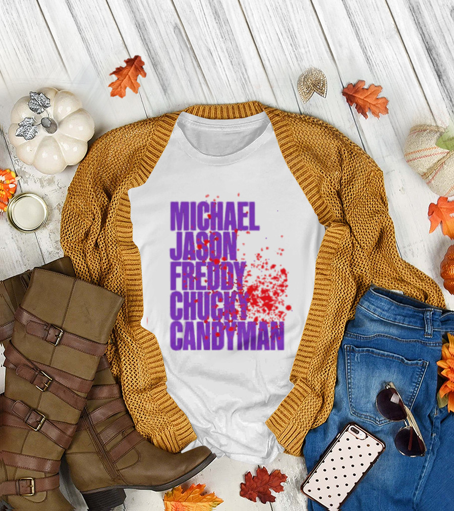Michael Jason Freddy Chucky Candyman Horror Legends T-Shirt