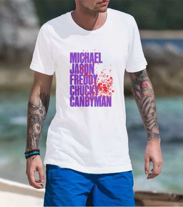 Michael Jason Freddy Chucky Candyman Horror Legends T-Shirt