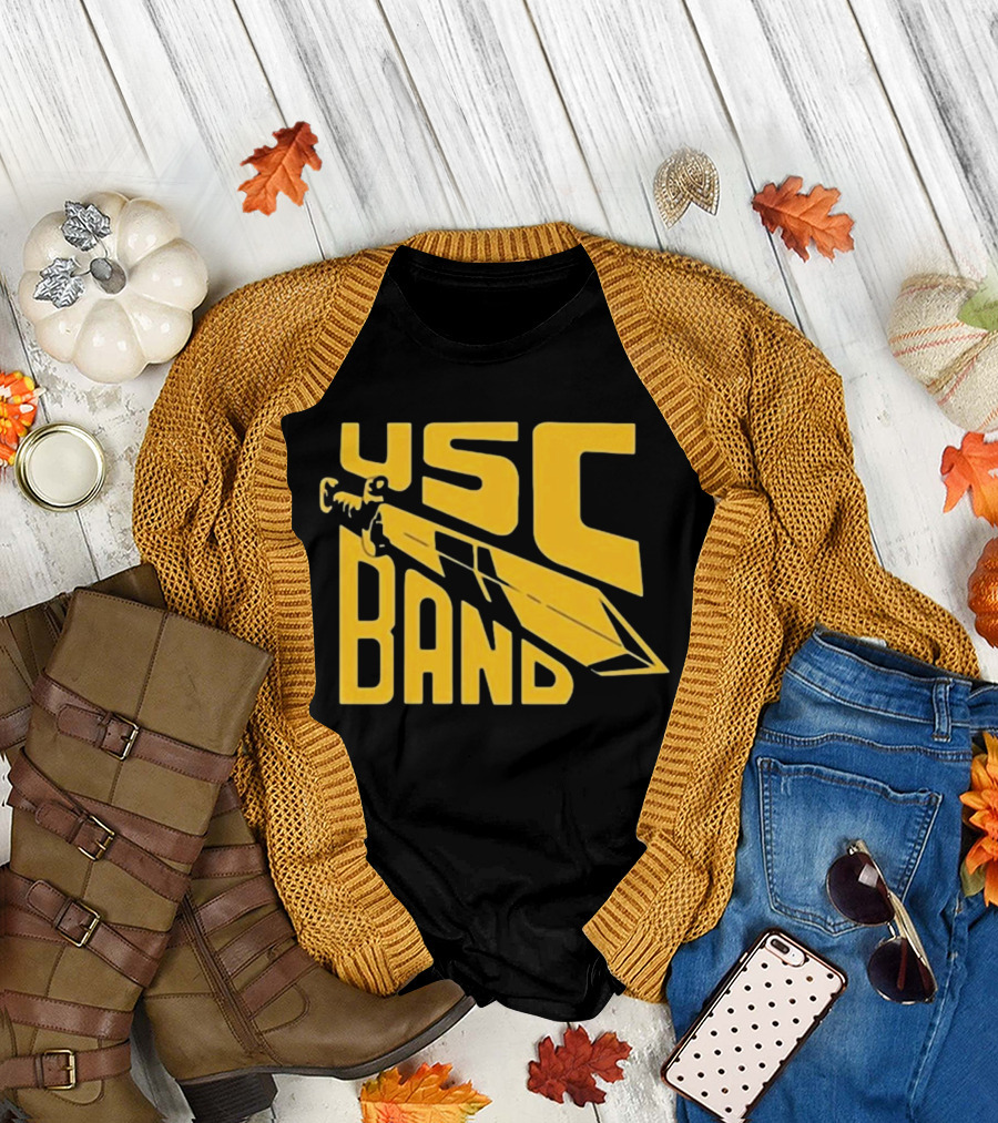 Olivia Rodrigo USC Trojans Band Sword Marching Russell T-Shirt