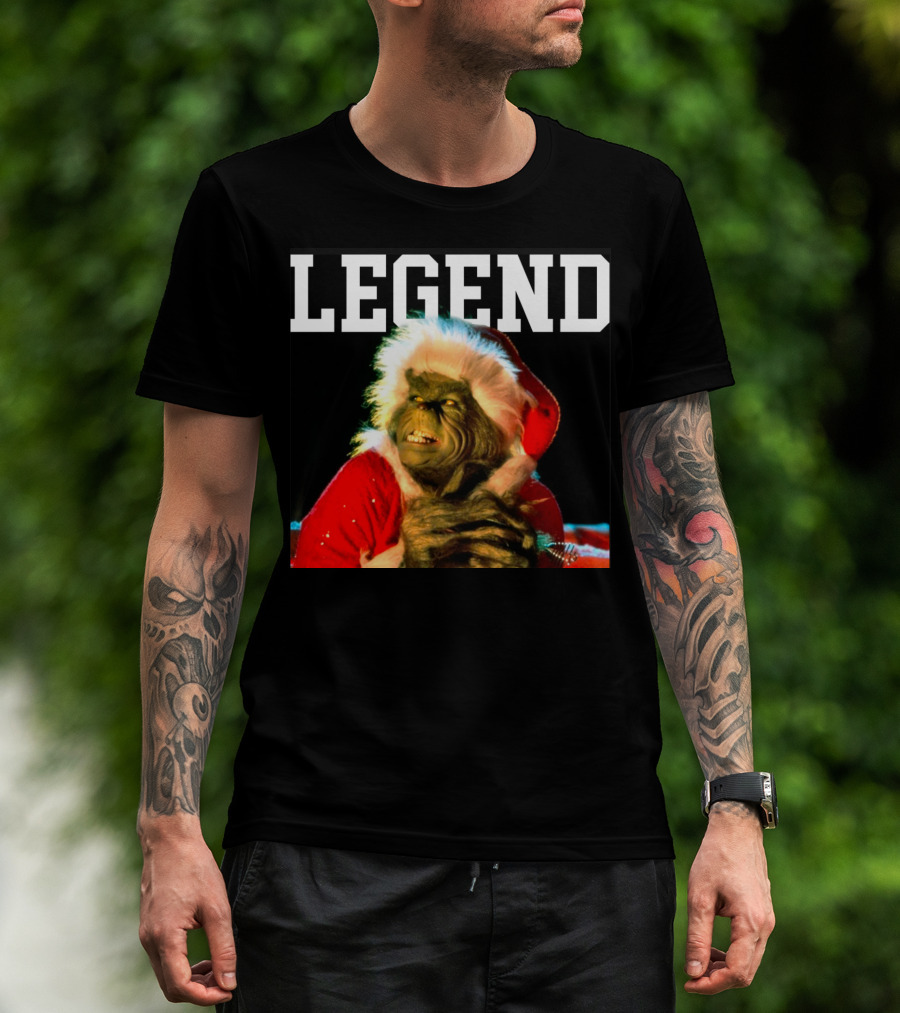 Grinch Legend Santa Christmas T-Shirt