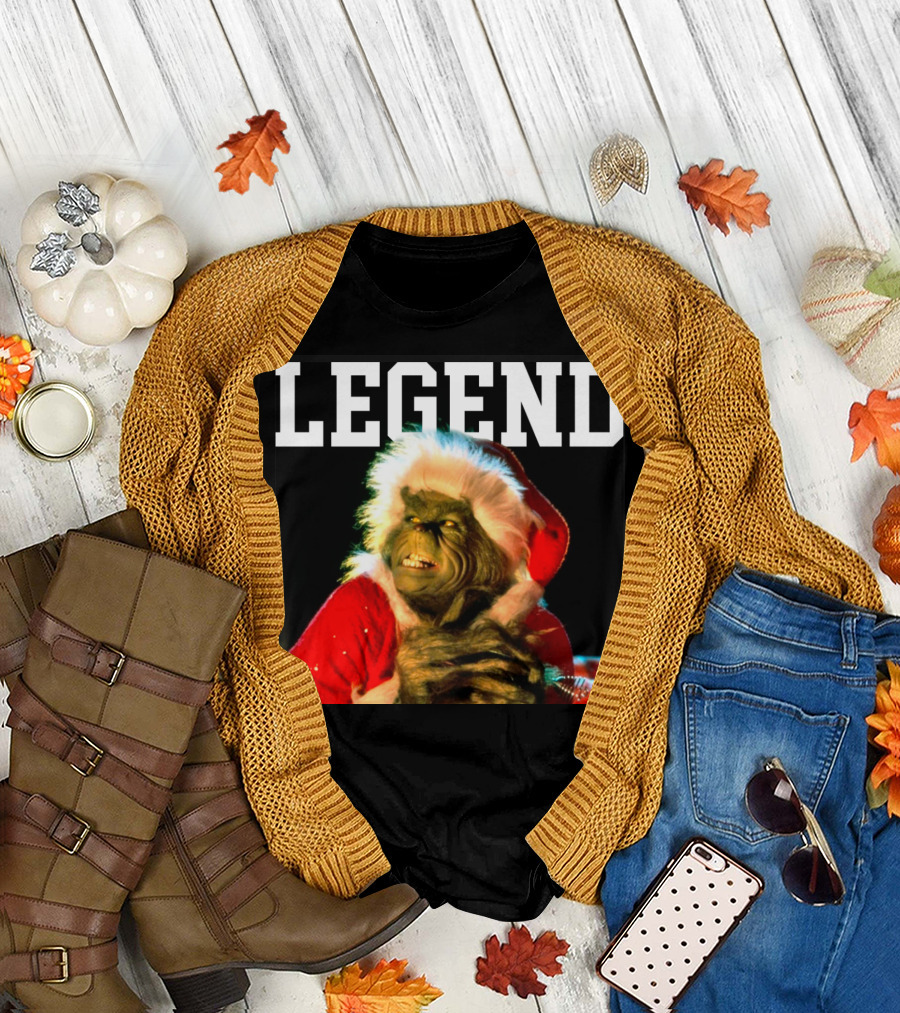 Grinch Legend Santa Christmas T-Shirt