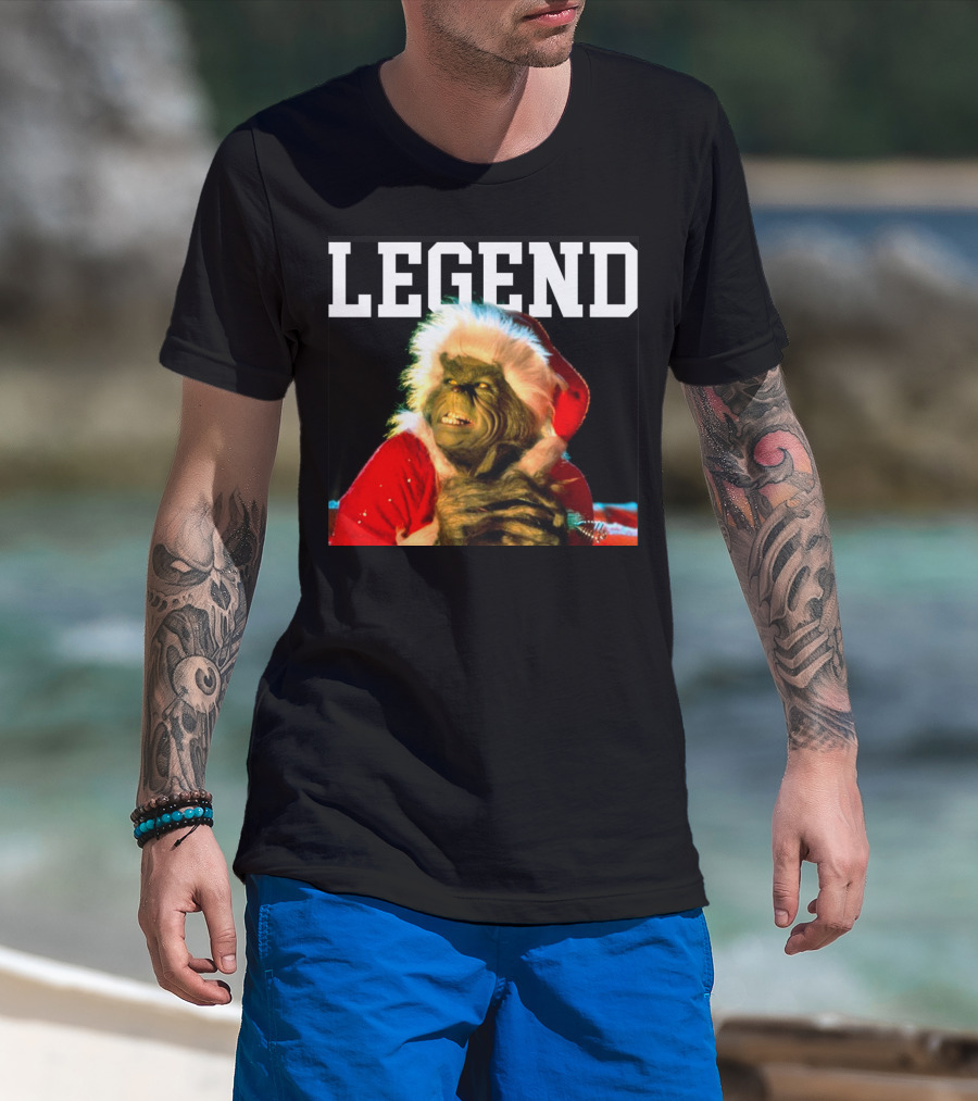 Grinch Legend Santa Christmas T-Shirt