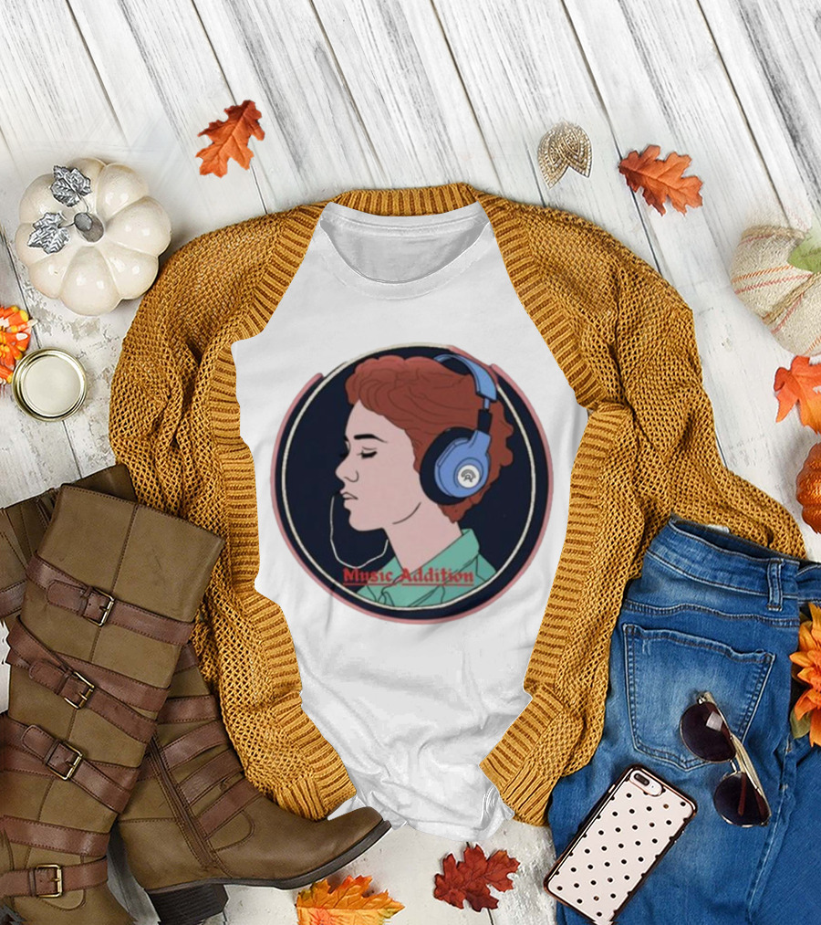 Music Addition Groove In Style Headphone Harmony For Enthusiasts T-Shirt