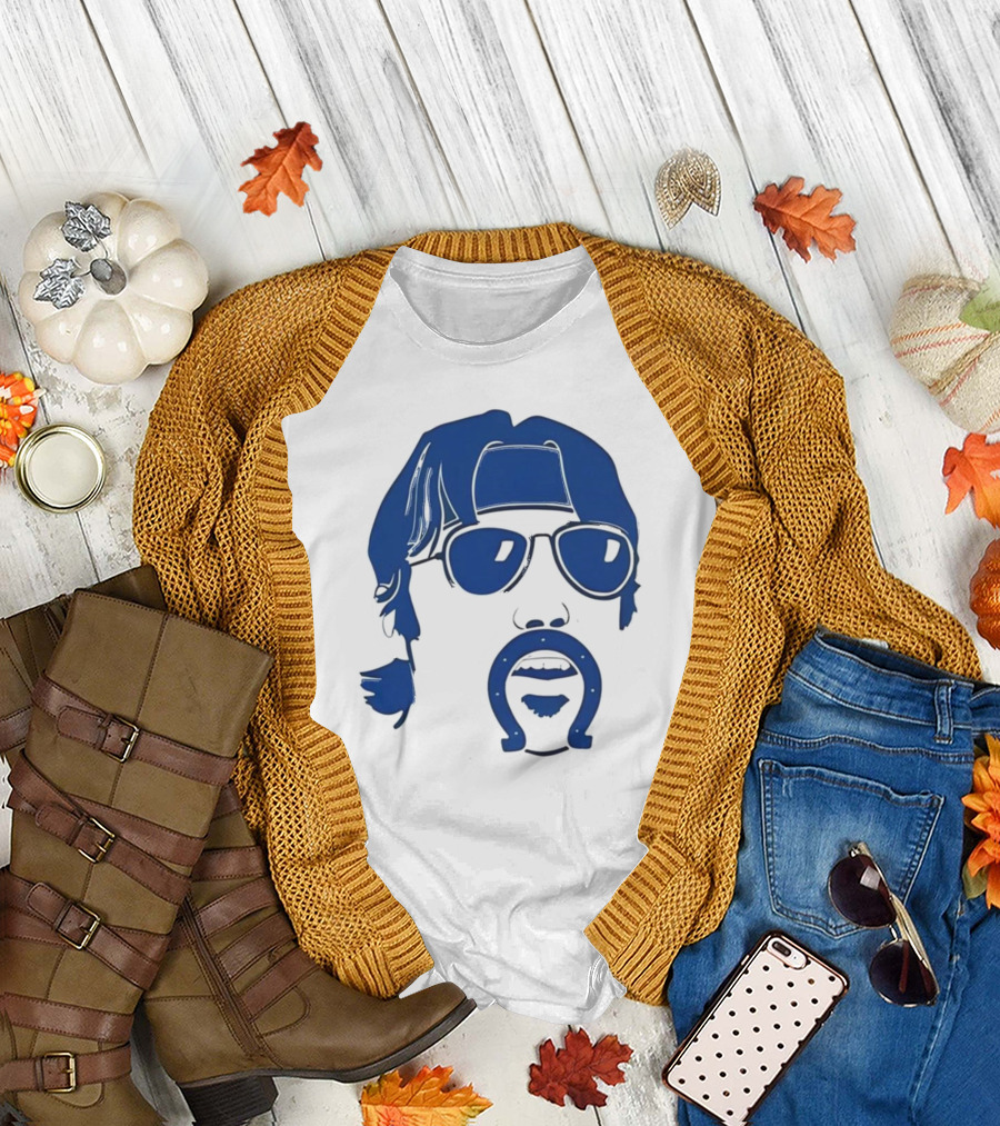 Minshew Mania Mustache Horseshoe Colts T-Shirt
