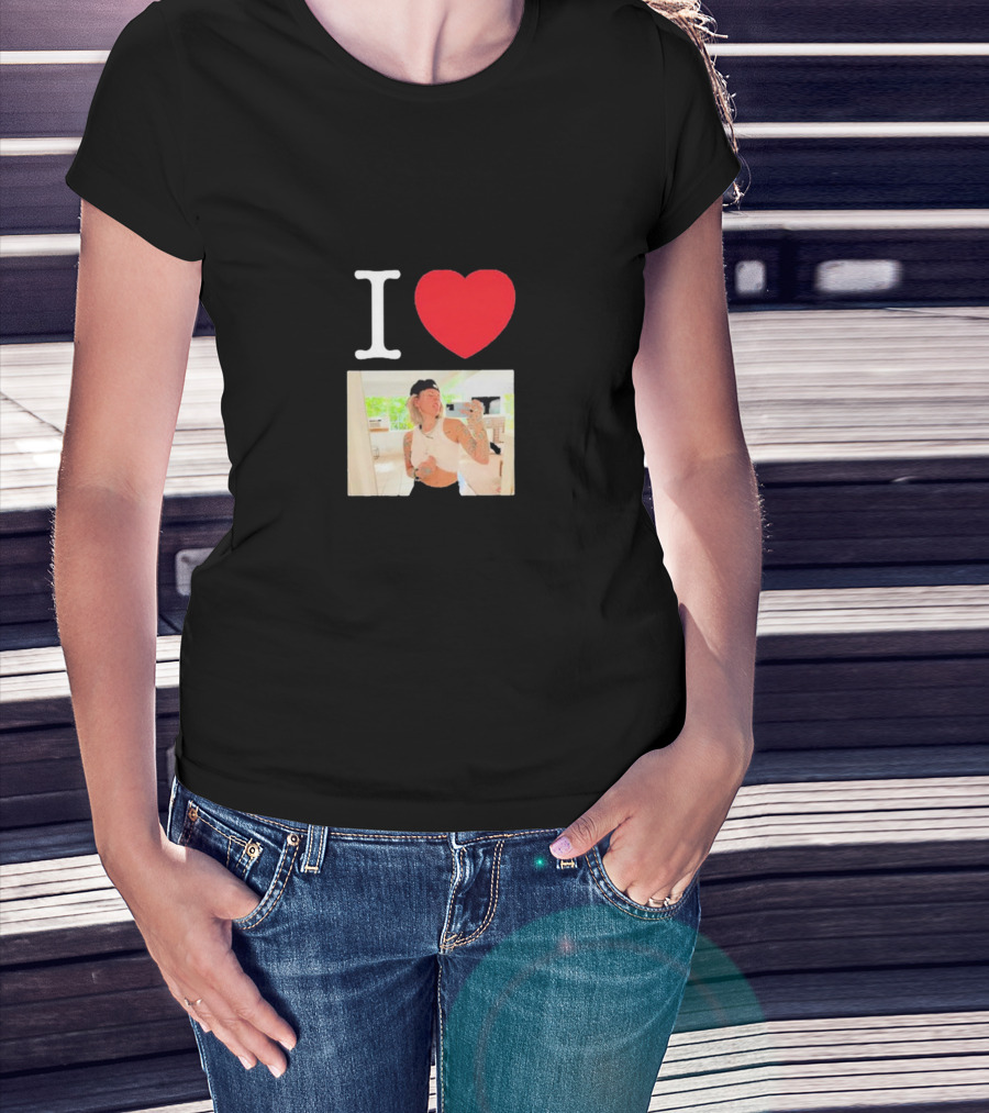 I Love Ls Lauren Sanderson Cropped Selfie心 T-Shirt