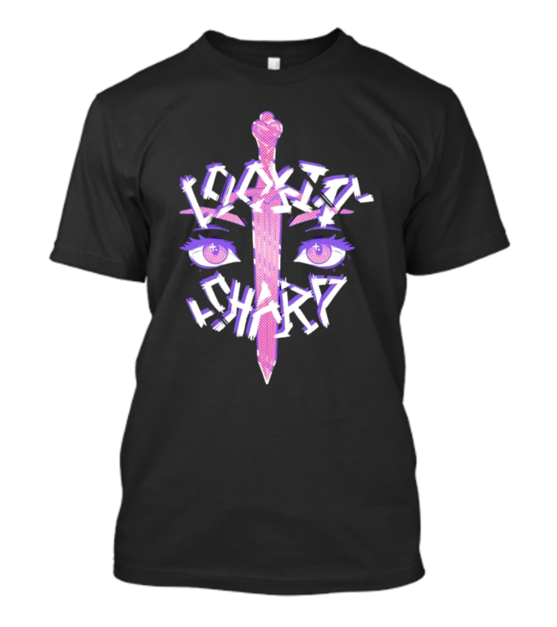 Lookin’ Sharp Kitty-Knife Eyes And Sword T-Shirt