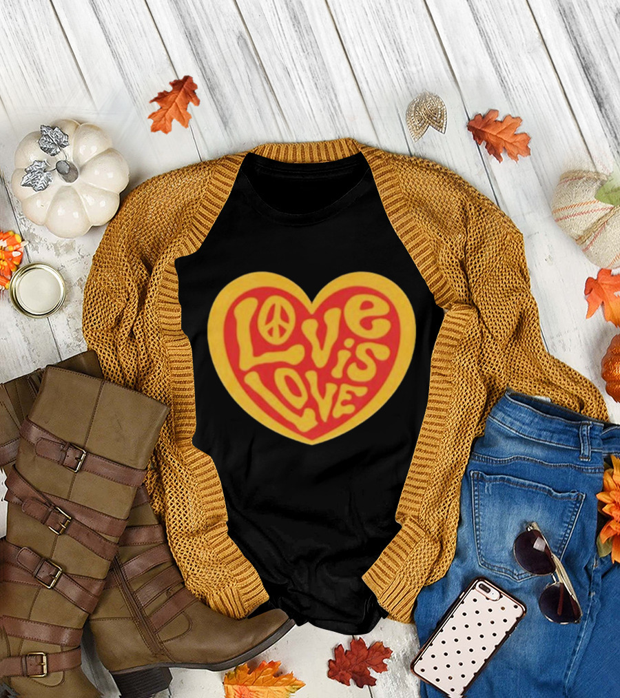 Love Is Love Peace Sign Heart T-Shirt