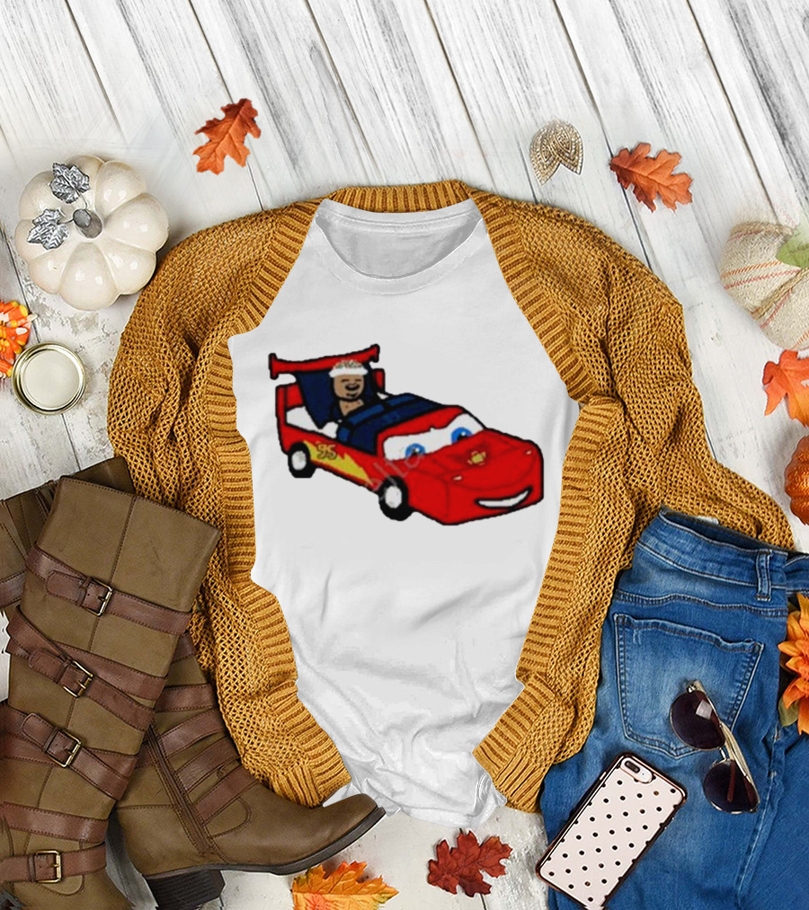 Nbapaint Kyle Snooze-ma with Racing Car T-Shirt