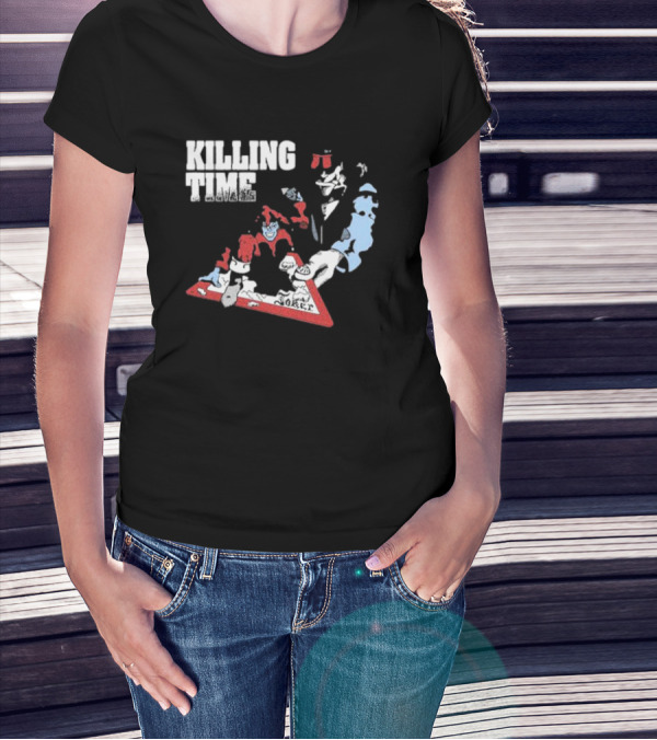 Killing Time Dealer Joker Playing Cards Motif T-Shirt