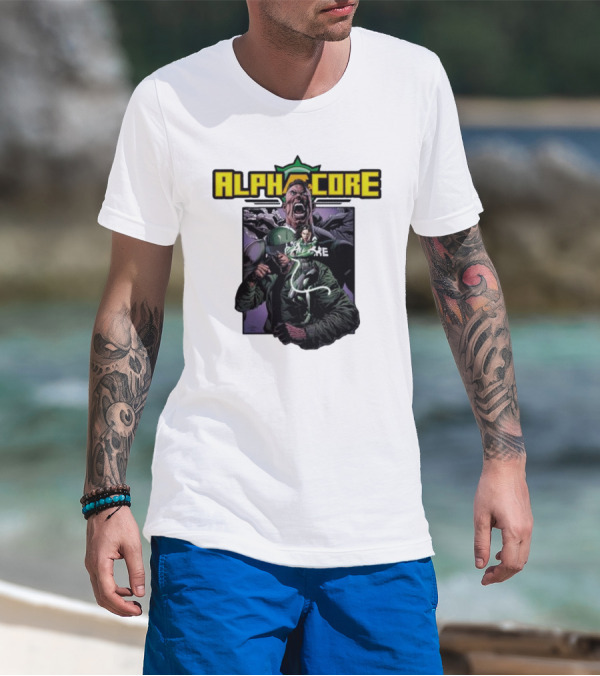 Alphacore Rippaverse Campaign Comic Characters Action Scene T-Shirt