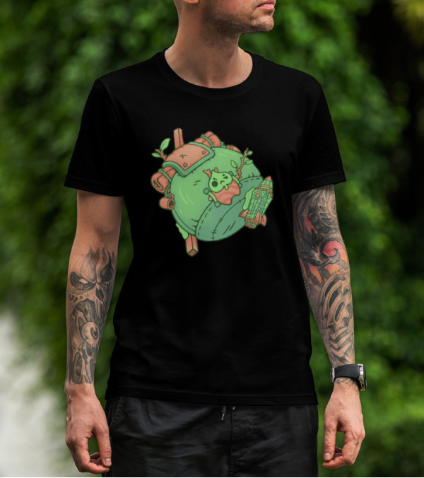 Backpack Friend Bag Camping Adventure With Alien And Rocket Details T-Shirt