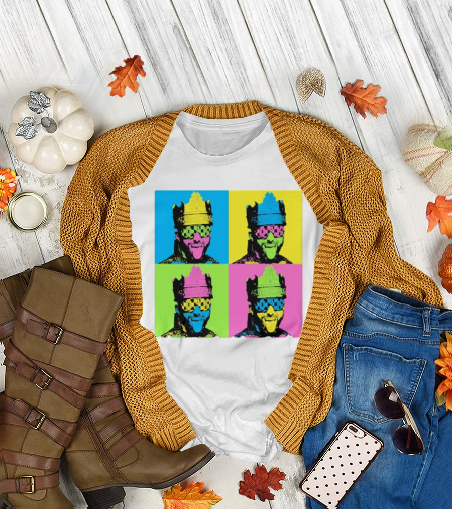 Deathmatch King Pop Art Style Color Blocks T-Shirt