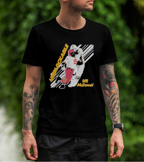 Will McDonald Unblockable Football Player 9 T-Shirt