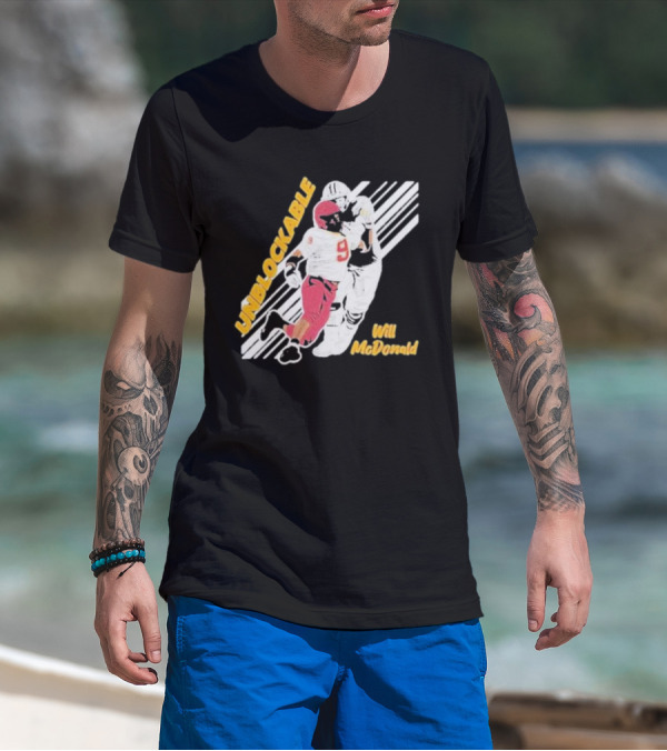 Will McDonald Unblockable Football Player 9 T-Shirt