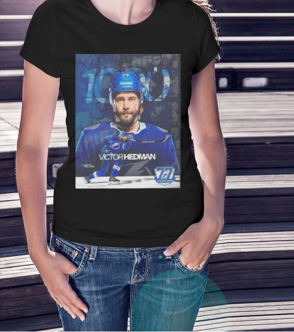 Victor Hedman 1000 NHL Games Milestone T-Shirt