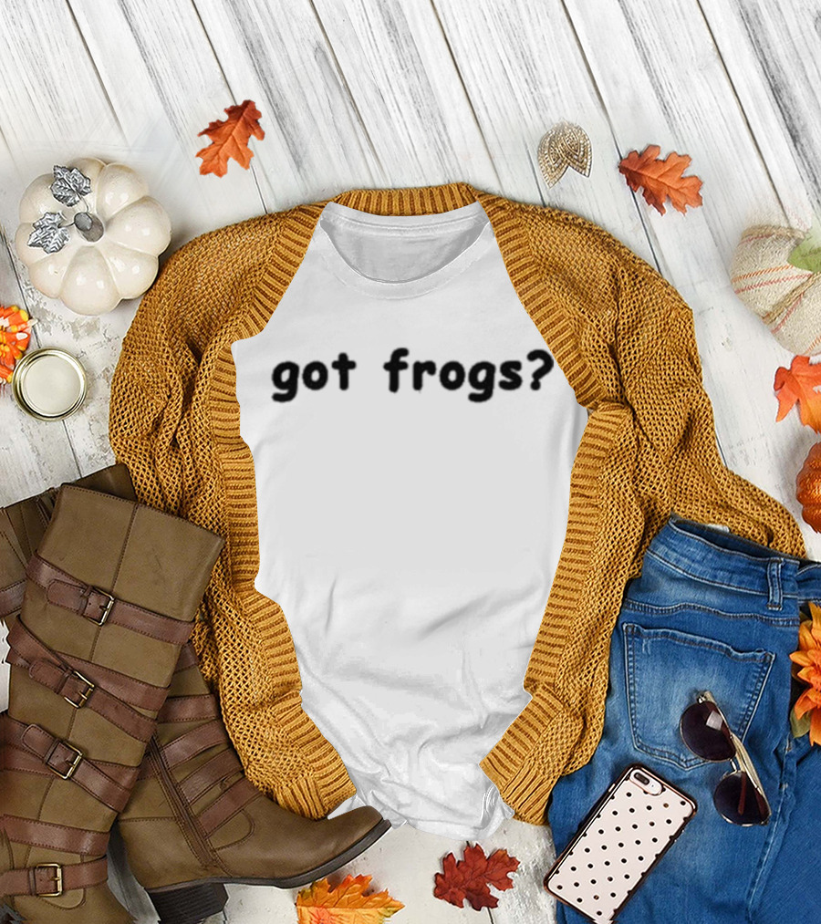 Got Frogs? Curious Amphibian Lovers Question T-Shirt