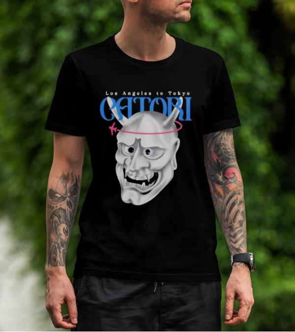 Los Angeles To Tokyo Catori Oni Mask T-Shirt