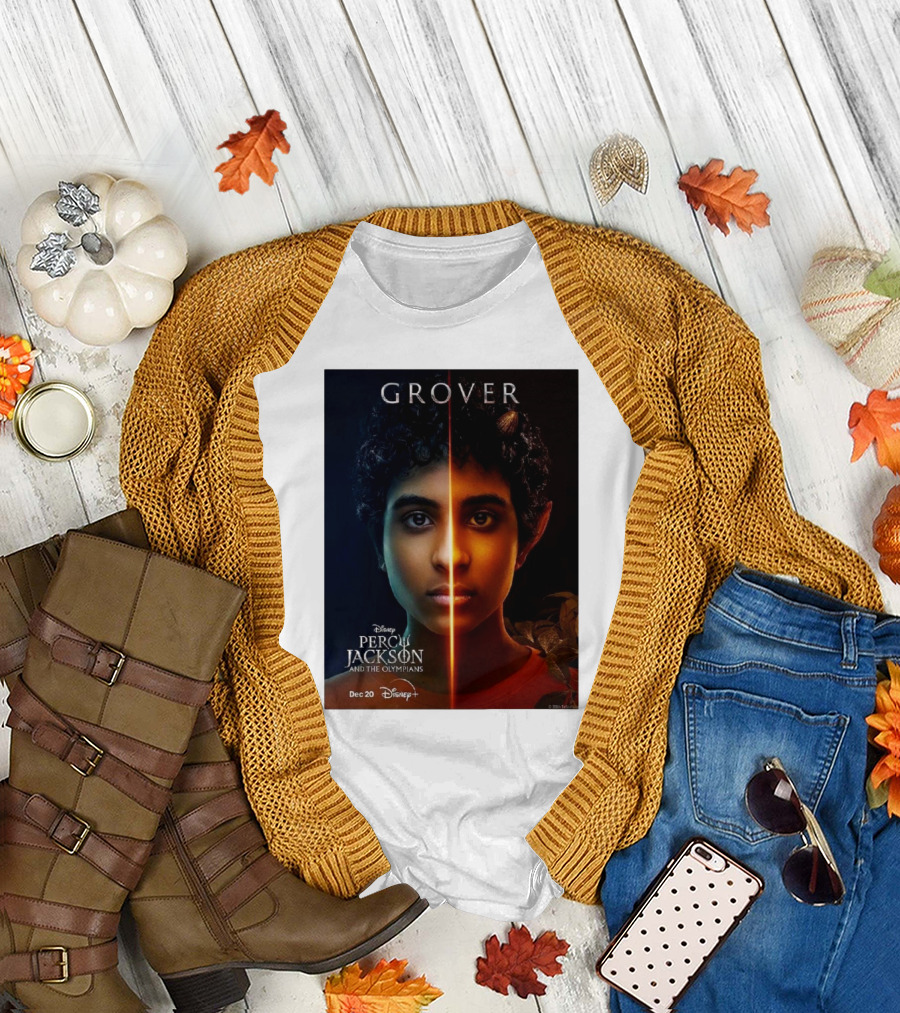 Grover Aryan Simhadri Percy Jackson and the Olympians Disney Plus Series Release December 20 T-Shirt