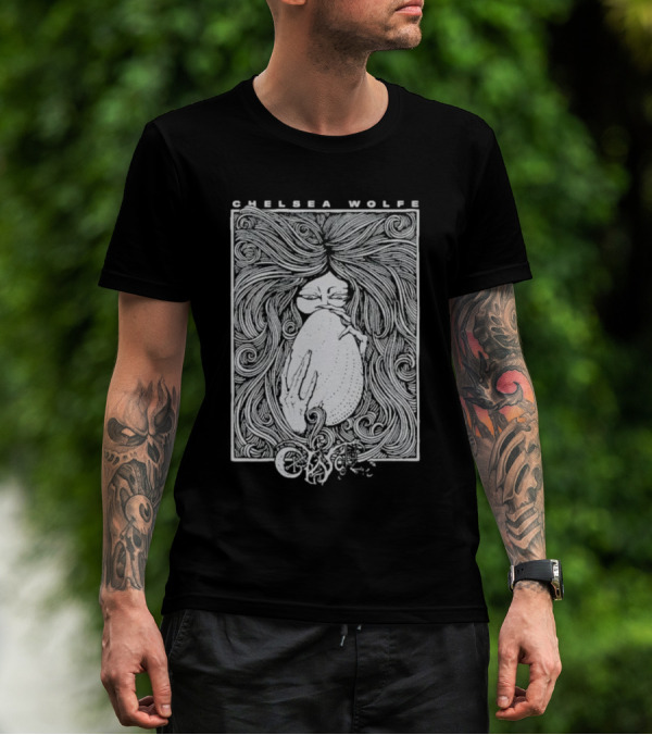 Chelsea Wolfe Karmazid Occult Psychedelic Art Nouveau T-Shirt