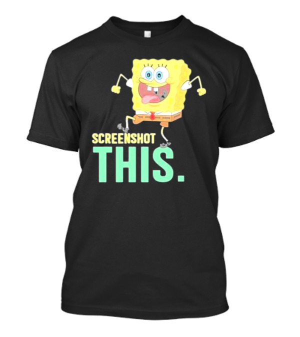 Devsprings Screenshot This Spongebob Jumping Excitedly T-Shirt