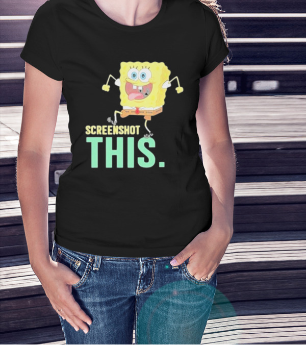 Devsprings Screenshot This Spongebob Jumping Excitedly T-Shirt