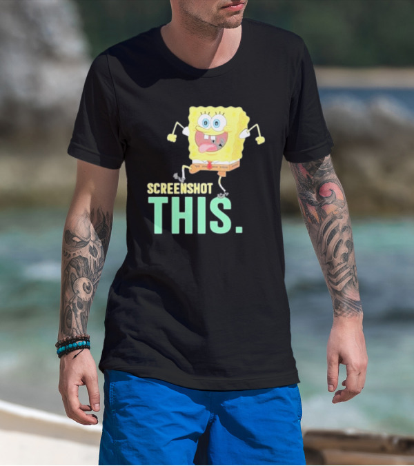 Devsprings Screenshot This Spongebob Jumping Excitedly T-Shirt