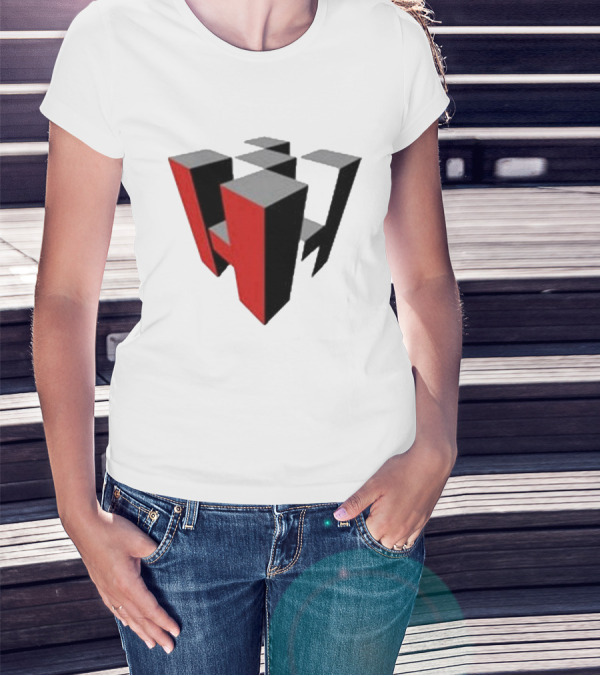 Hoonigan Big Block Red Black 3D Checkerboard T-Shirt