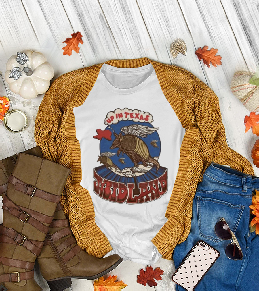 Midland Winged Armadillo Up In Texas T-Shirt