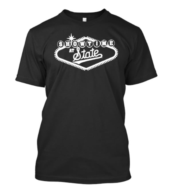 Mississippi State Bulldogs Blue 84 Showtime At State Vintage Sign T-Shirt