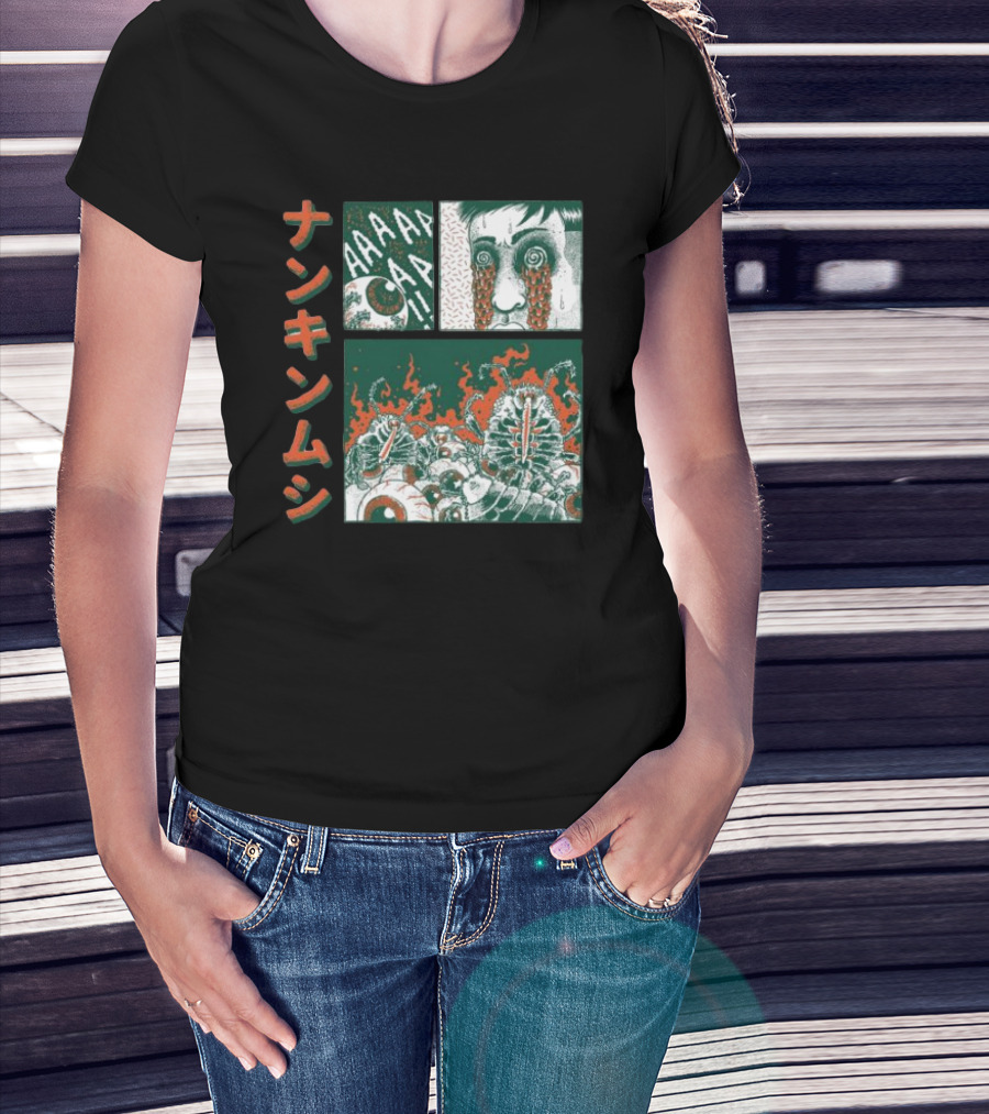 Nankinmushi AAAHHH Bedbugs Attack Horror Manga T-Shirt