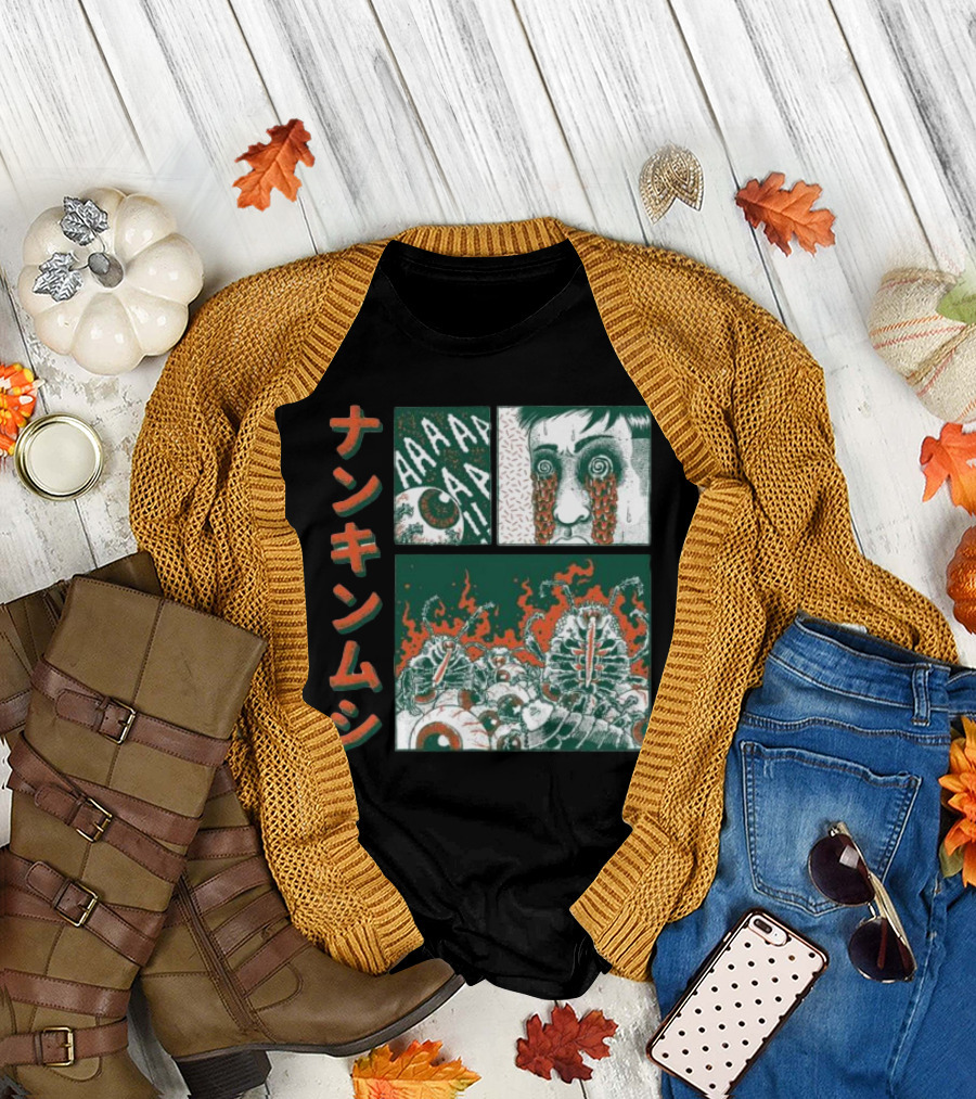 Nankinmushi AAAHHH Bedbugs Attack Horror Manga T-Shirt