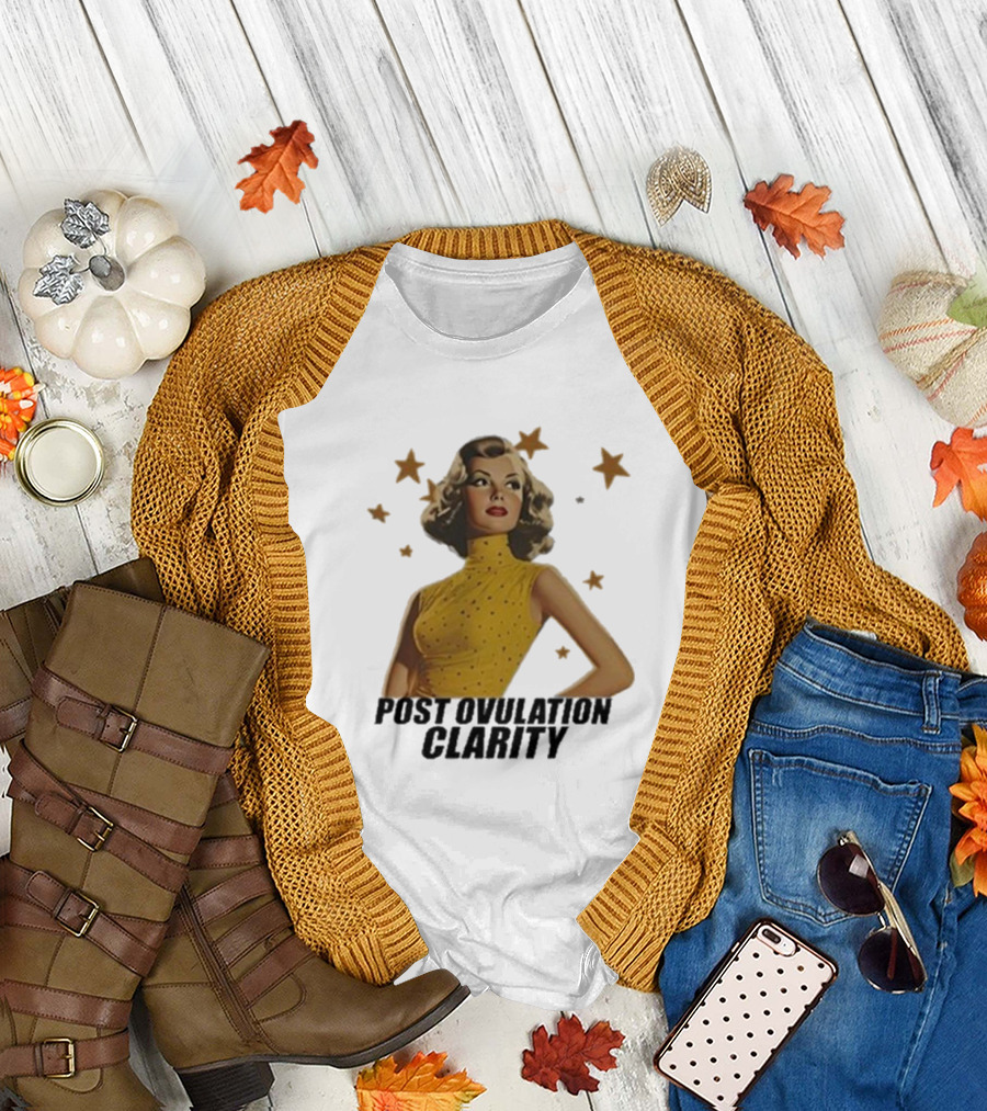 Post Ovulation Clarity Retro Star Lady T-Shirt