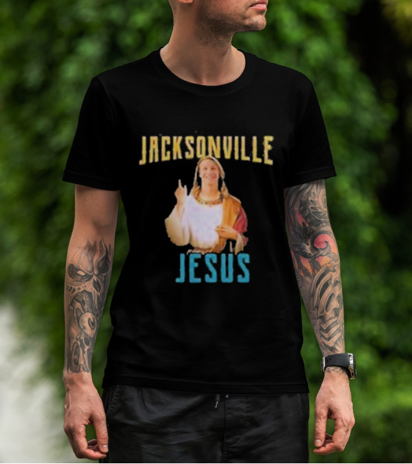 Jacksonville Jesus Finger Pointing Humor T-Shirt