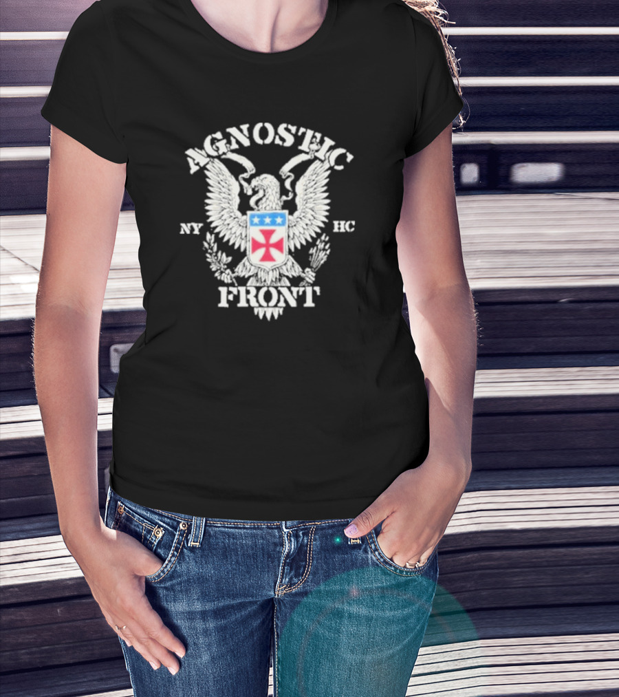 Agnostic Front Eagle NY HC Crest T-Shirt