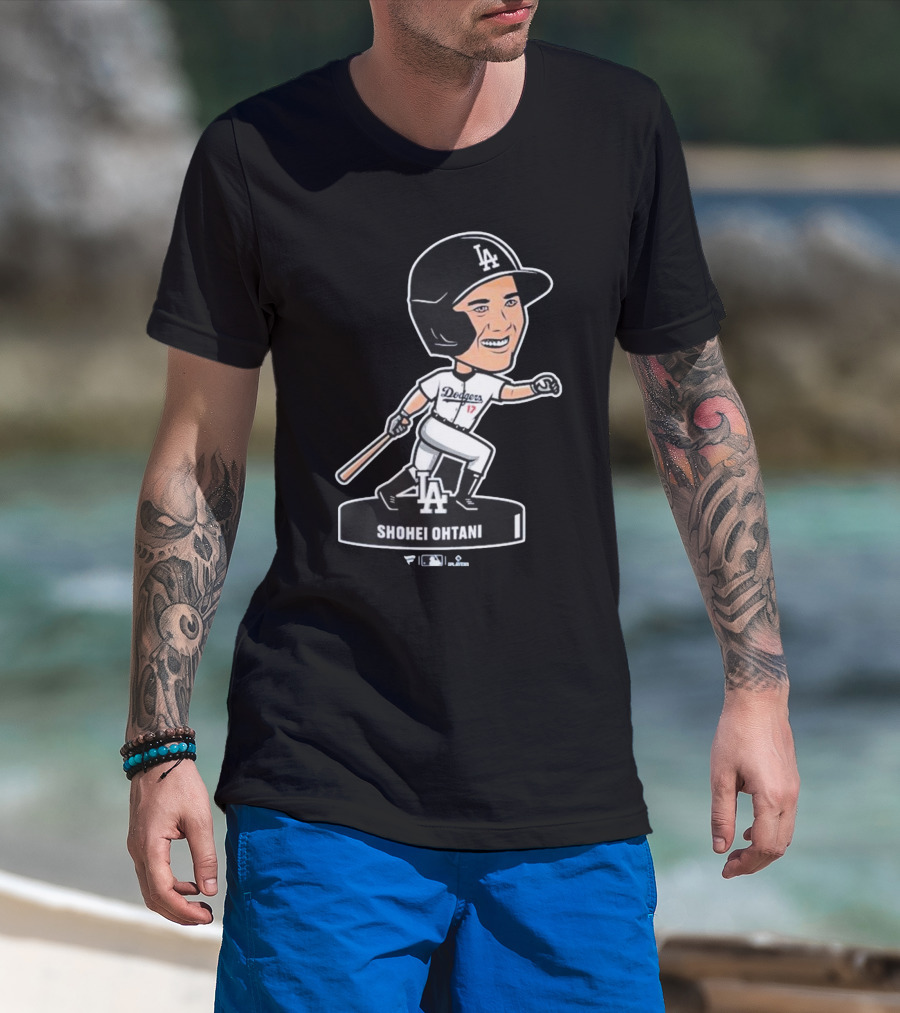 Shohei Ohtani Los Angeles Dodgers LA Bobblehead Dodgers 17 T-Shirt